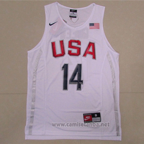 Camiseta USA 2016 Draymond Green #14 Blanco